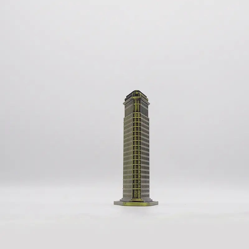 Flatiron Building Metal Model – Bronze Alloy Landmark Figurine Landmark Metal Figurine Oasis Select