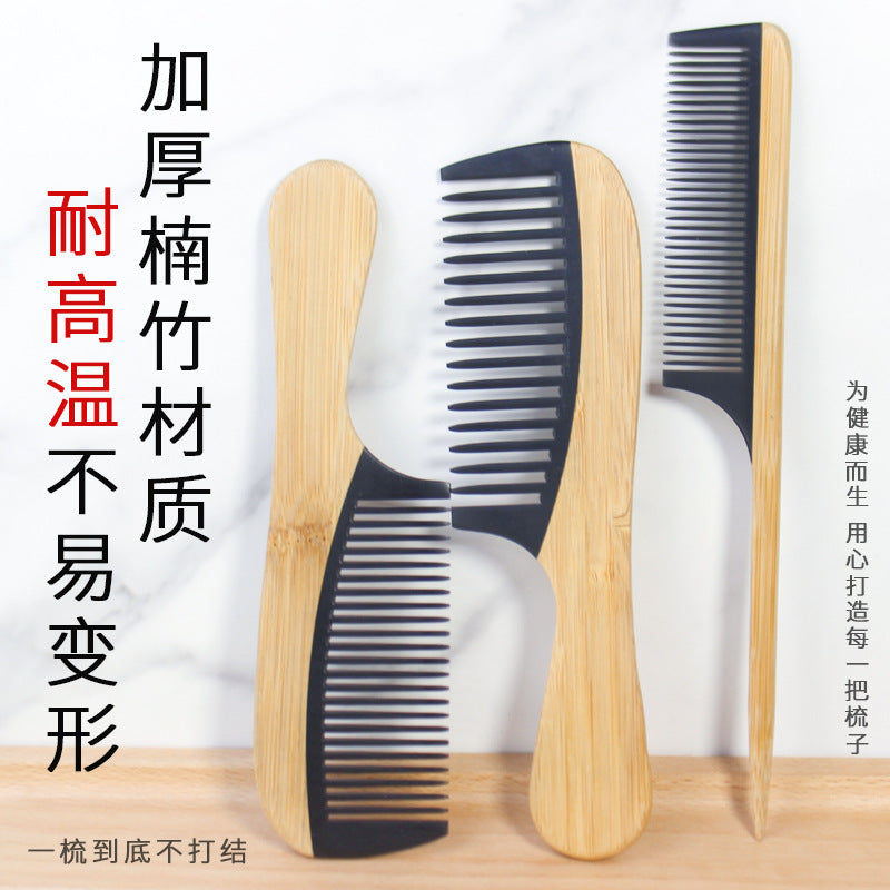 Natural Bamboo Hair Comb – Anti-Static Wooden Comb for Women Bamboo Hair Comb Oasis Select
