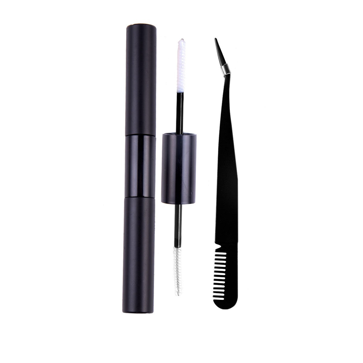 Segmented Fishtail False Eyelashes DIY Lash Kit | Oasis Select False Eyelash Kit Oasis Select Black Double-headed Glue Black Tweezers Style12