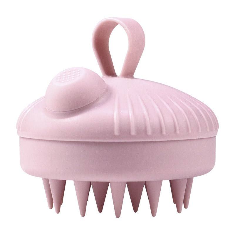 Silicone Scalp Cleansing Shampoo Brush | Massage & Wash Scalp Massage Brush Oasis Select Pink Shampoo Brush