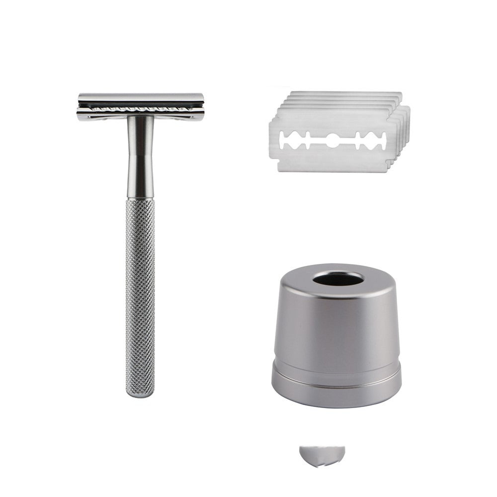 Men's Vintage Metal Safety Razor – Classic Grooming Gift Men's Safety Razor Oasis Select