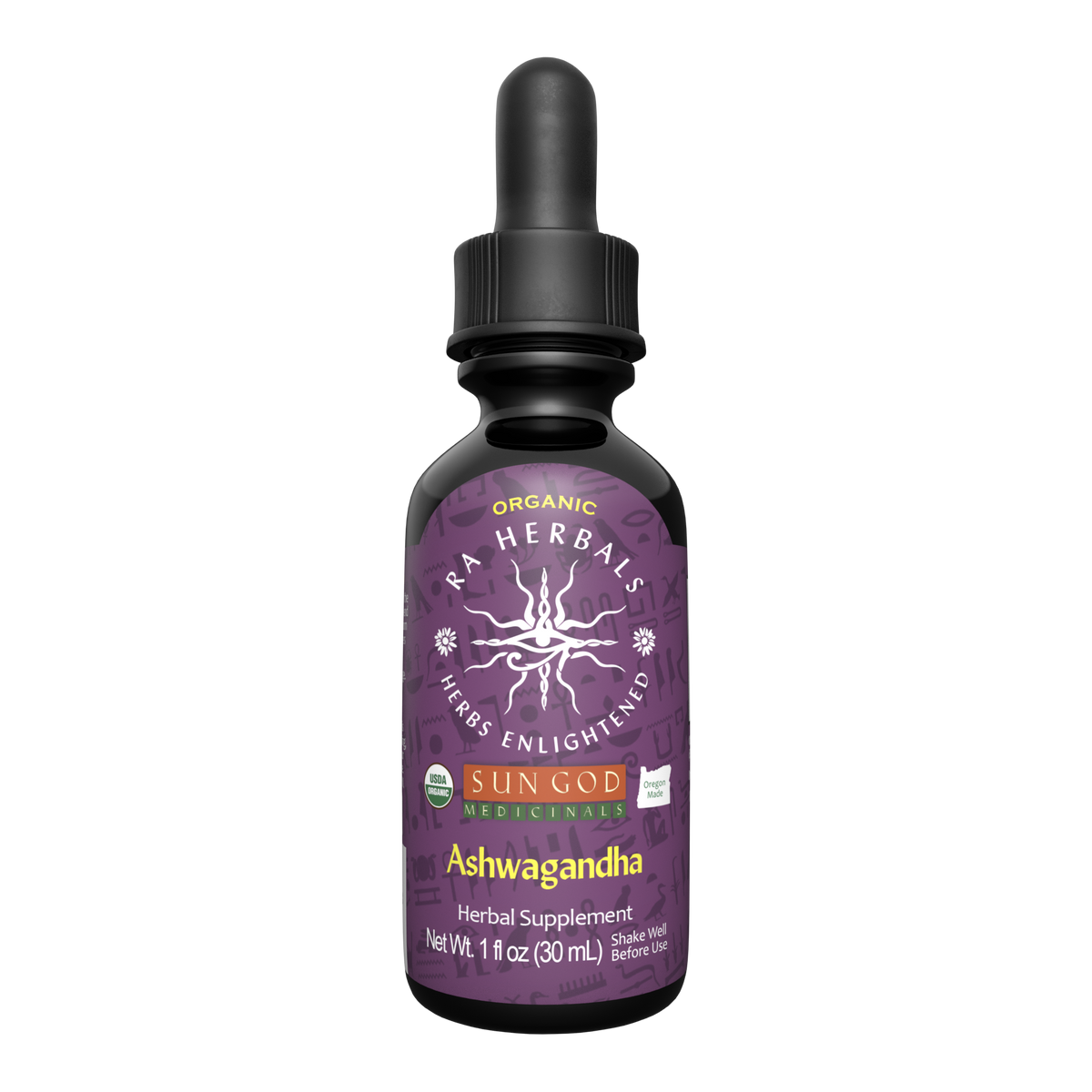 Organic Ashwagandha Tincture | Ra Herbals Adaptogen Supplement Herbal Tincture Oasis Select