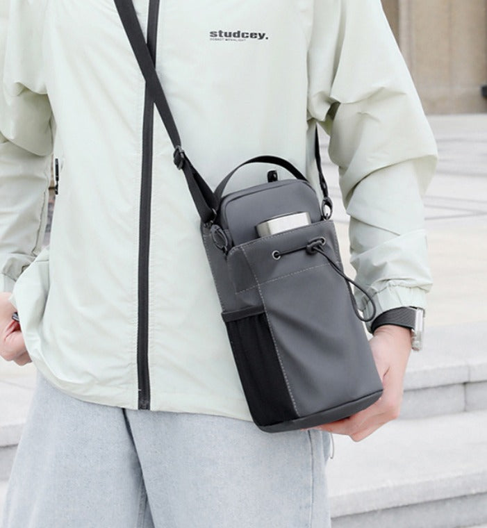 Men's Crossbody Messenger Bag – Water-Repellent & Stylish Crossbody Messenger Bag Oasis Select Gray Ordinary Style Gray Ordinary Style