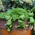 Resin Frog & Rabbit Garden Ornaments | Flower Pot Decor Garden Ornament Oasis Select