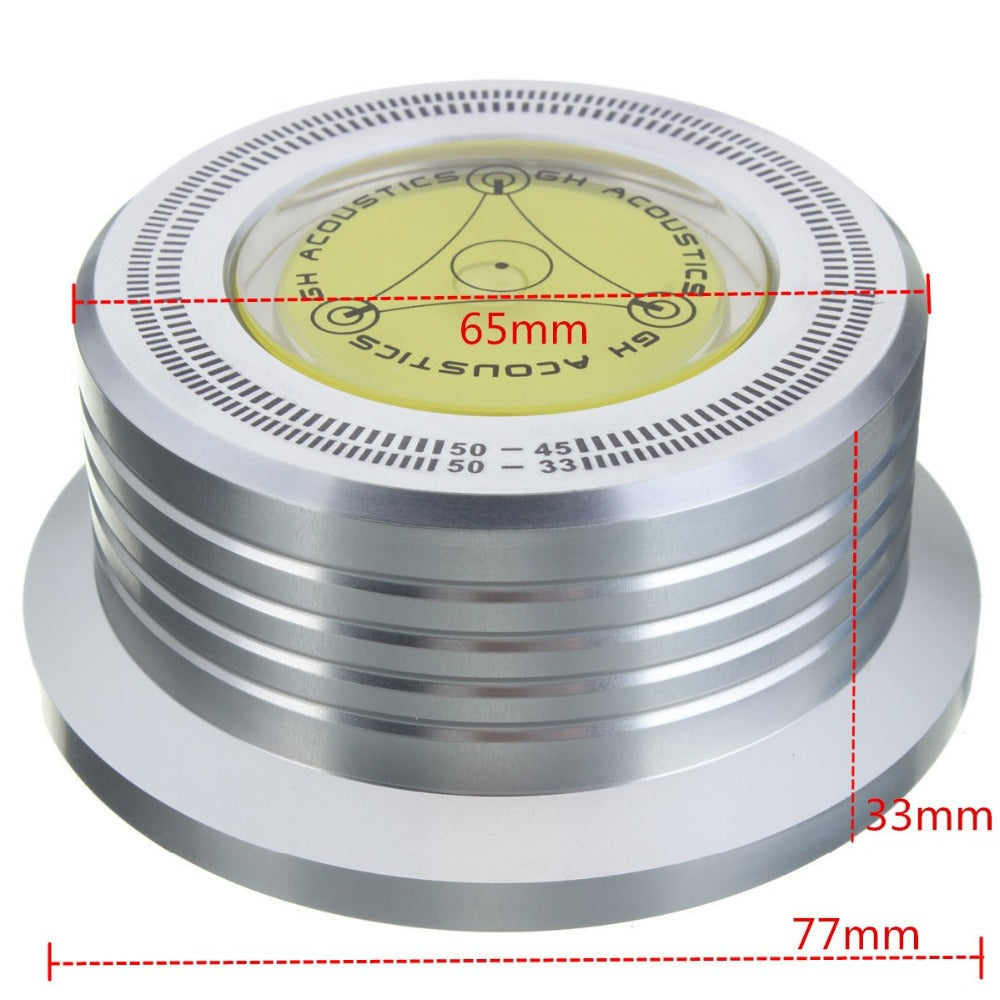 LP Record Stabilizer with Level & Speed Gauge | Turntable Turntable Stabilizer Oasis Select