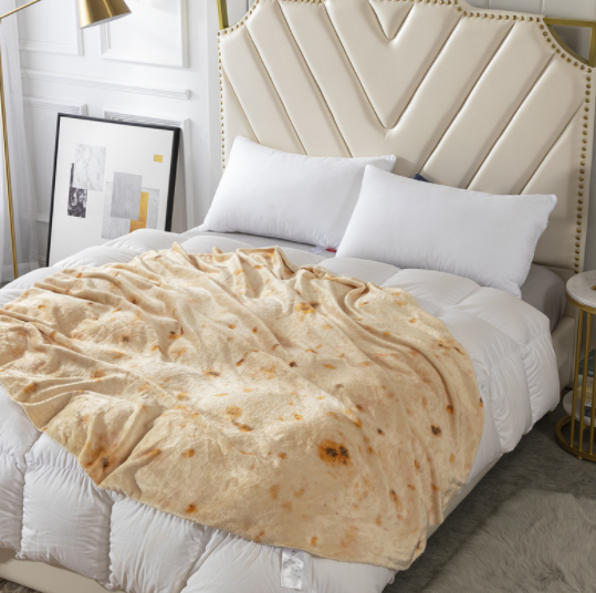 Milk Velvet Burrito Blanket – Soft Cozy Wrap | 3 Sizes Novelty Throw Blanket Oasis Select