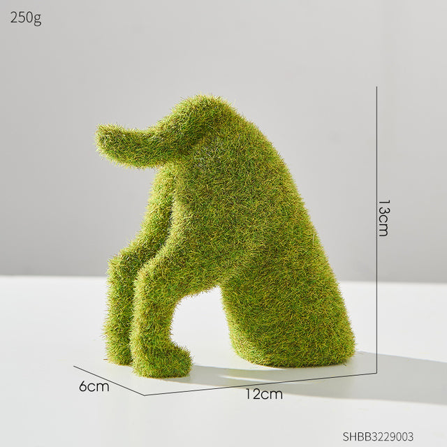 Kawaii Puppy Resin Figurines – Cute Animal Garden Statues Resin Animal Figurine Oasis Select Burrower