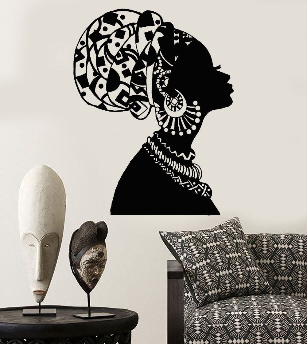 Beautiful Woman Wall Stickers – Peel & Stick Decals Wall Decal Sticker Oasis Select 22 inches