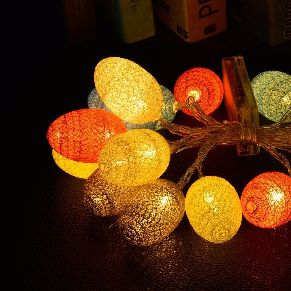 5m LED Cotton Egg String Lights – Party & Holiday Decor LED String Lights Oasis Select