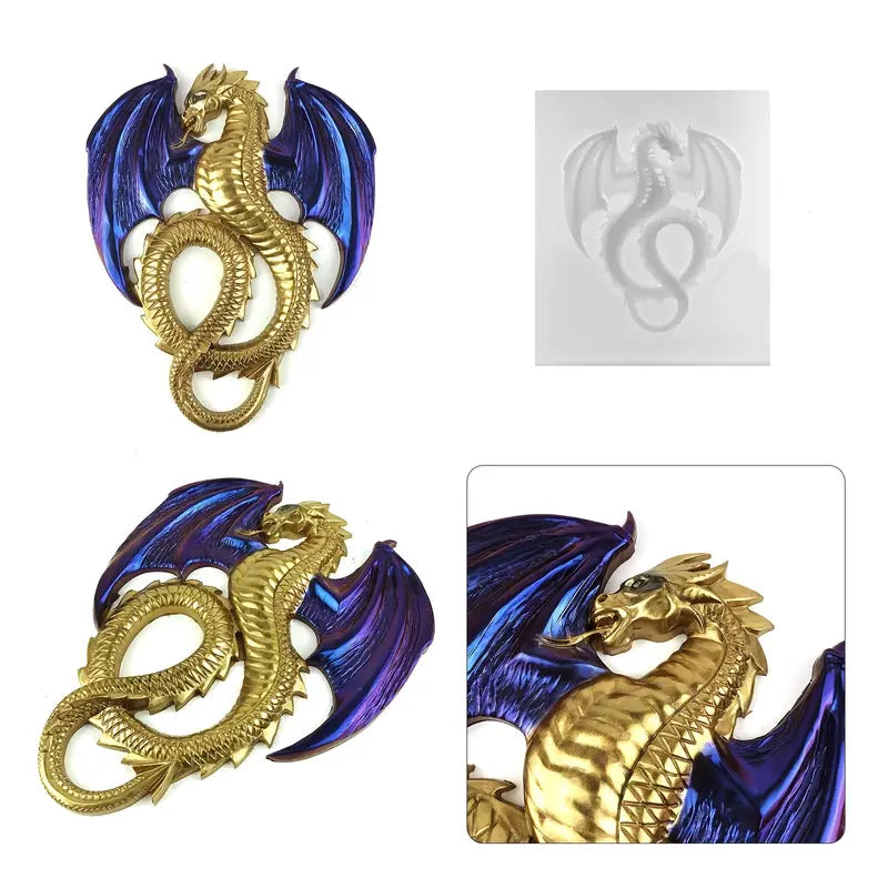 Dragon Silicone Resin Molds | DIY Crystal Epoxy Casting Silicone Resin Mold Oasis Select