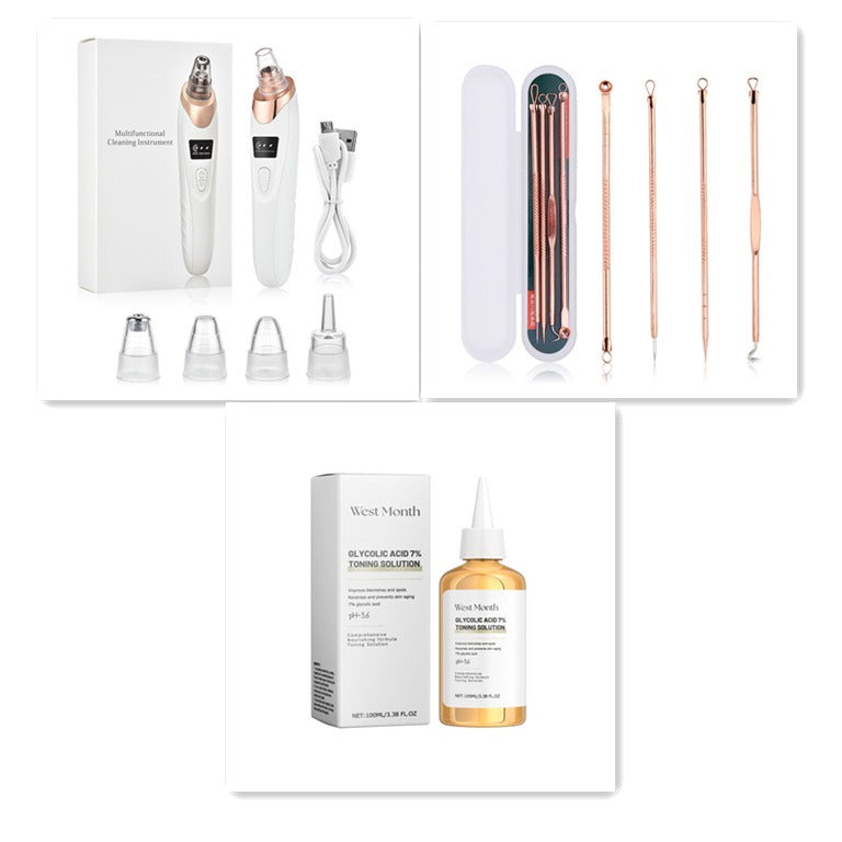 Electric Pore Cleaner Facial Device | USB Rechargeable Facial Cleansing Device Oasis Select Default Set2