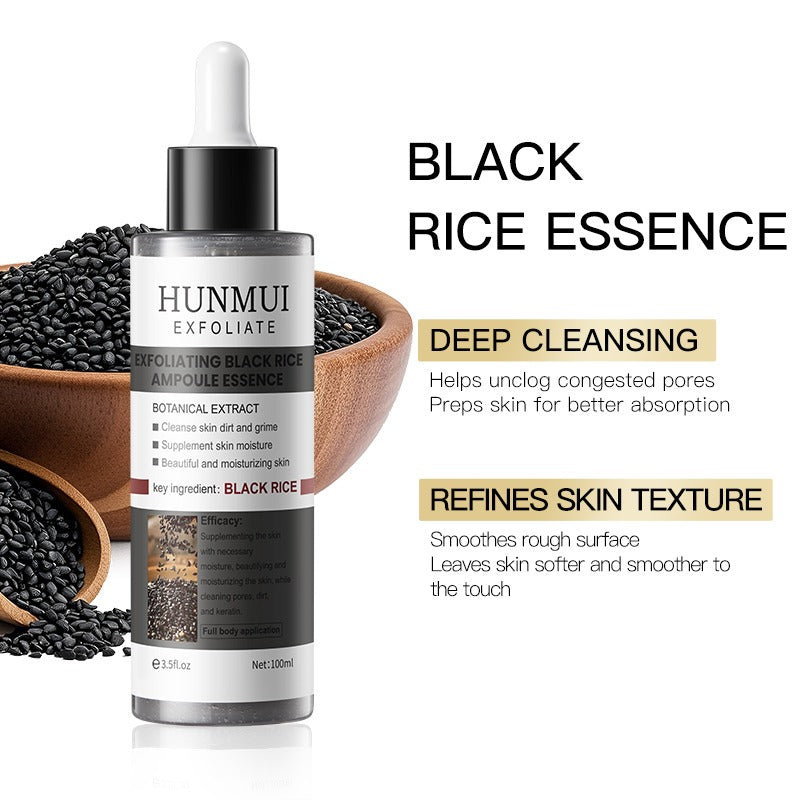 HUNMUI Black Rice Exfoliating Ampoule | Brighten & Smooth Exfoliating Face Serum Oasis Select
