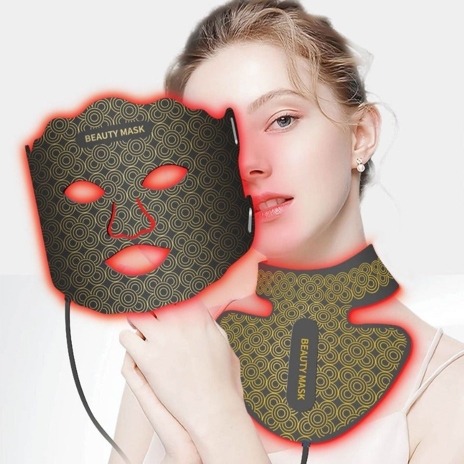 LED Silicone Photon Therapy Facial Mask | Anti-Aging Device LED Therapy Mask Oasis Select