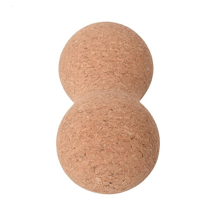 Cork Peanut Ball Yoga Massager | Muscle Recovery Tool Yoga Massage Ball Oasis Select