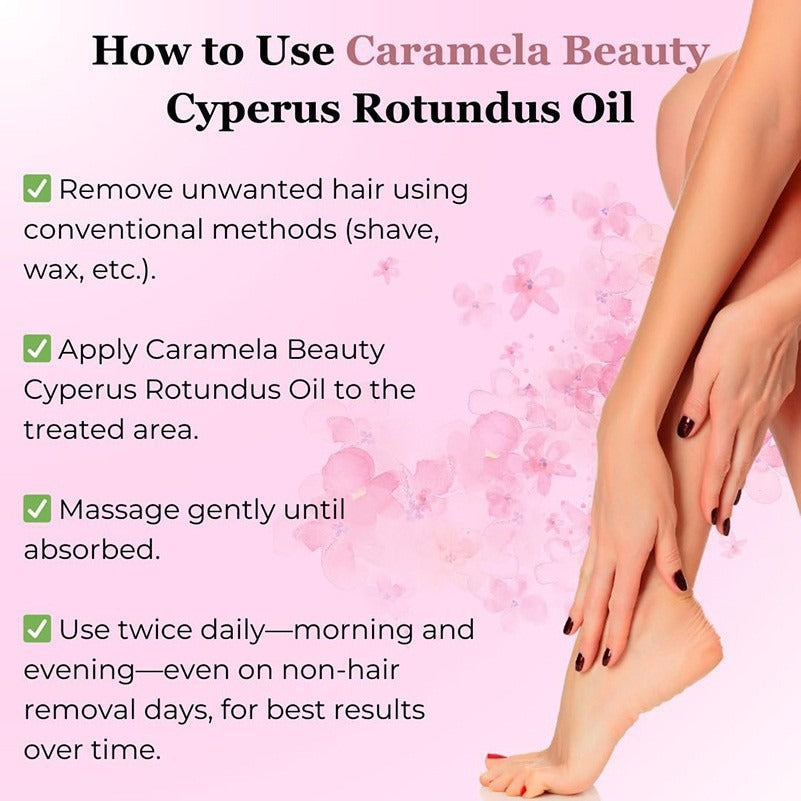 Cyperus Rotundus Natural Hair Removal Oil 60ml | Oasis Select Hair Removal Oil Oasis Select