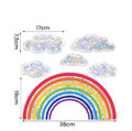 Rainbow Solar Window Sticker – Colorful PVC Glass Decal Set Window Decal Sticker Oasis Select