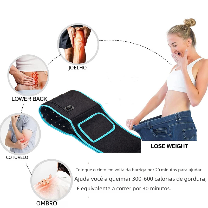 Red Light Infrared Therapy Waist Belt – 660nm & 850nm Light Therapy Belt Oasis Select