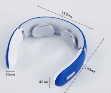 Rechargeable Pulse Neck Massager with Hot Compress | USB Neck Massager Oasis Select Blue - USB Average