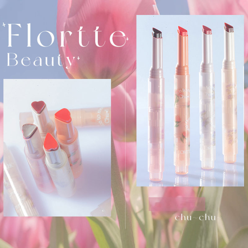 FLORTTE First Kiss Love Stick Lipstick Pen with Mirror Lipstick Pen Oasis Select