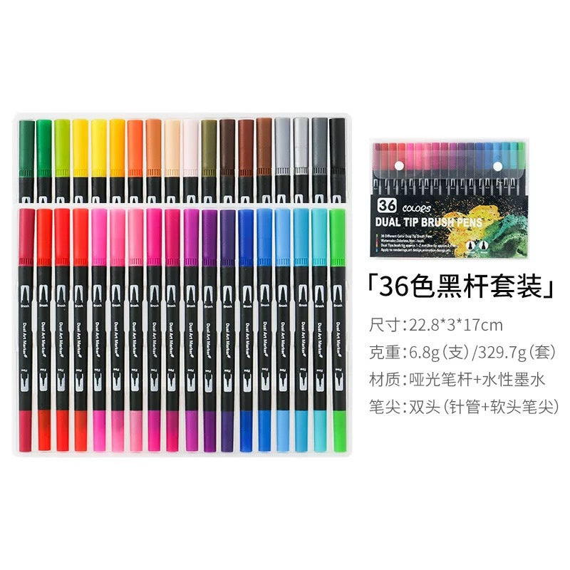 Dual-Head Watercolor Markers 24 Colors – Kids Art Set Watercolor Marker Set Oasis Select 36 colors