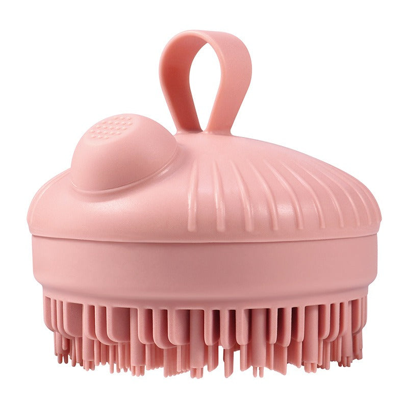 Silicone Scalp Cleansing Shampoo Brush | Massage & Wash Scalp Massage Brush Oasis Select Nude Bath Brush