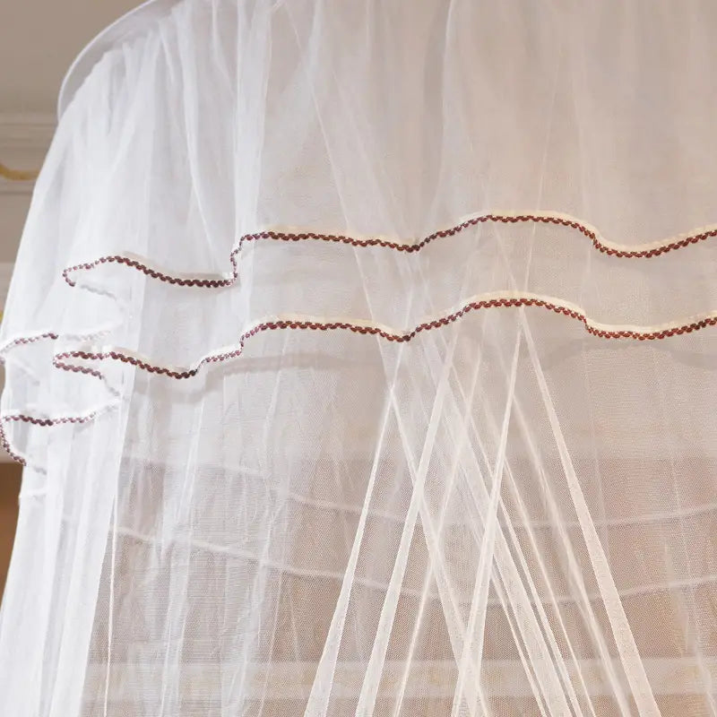Round Ceiling Mosquito Net with Butterfly Decor – 6 Colors Bed Canopy Net Oasis Select