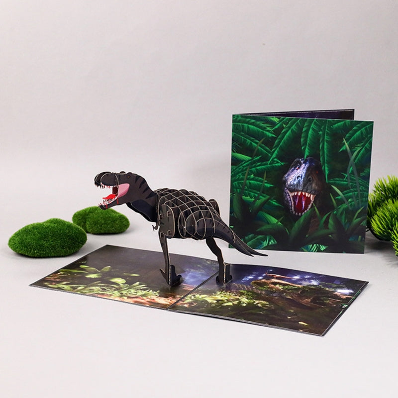 3D Dinosaur Pop-Up Greeting Cards with Envelope Pop-Up Greeting Card Oasis Select