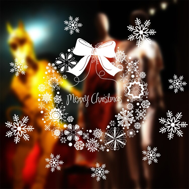 Christmas & New Year Static Cling Window Decorations Window Cling Decorations Oasis Select Christmas wreath