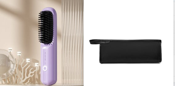 GoBrush PRO Cordless Straightening Brush | Travel Hair Tool Cordless Hair Brush Oasis Select Purple set Set