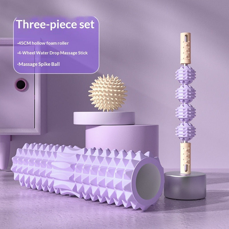 Dual-Zone Foam Roller Set – Massage Stick & Spike Ball Foam Roller Set Oasis Select