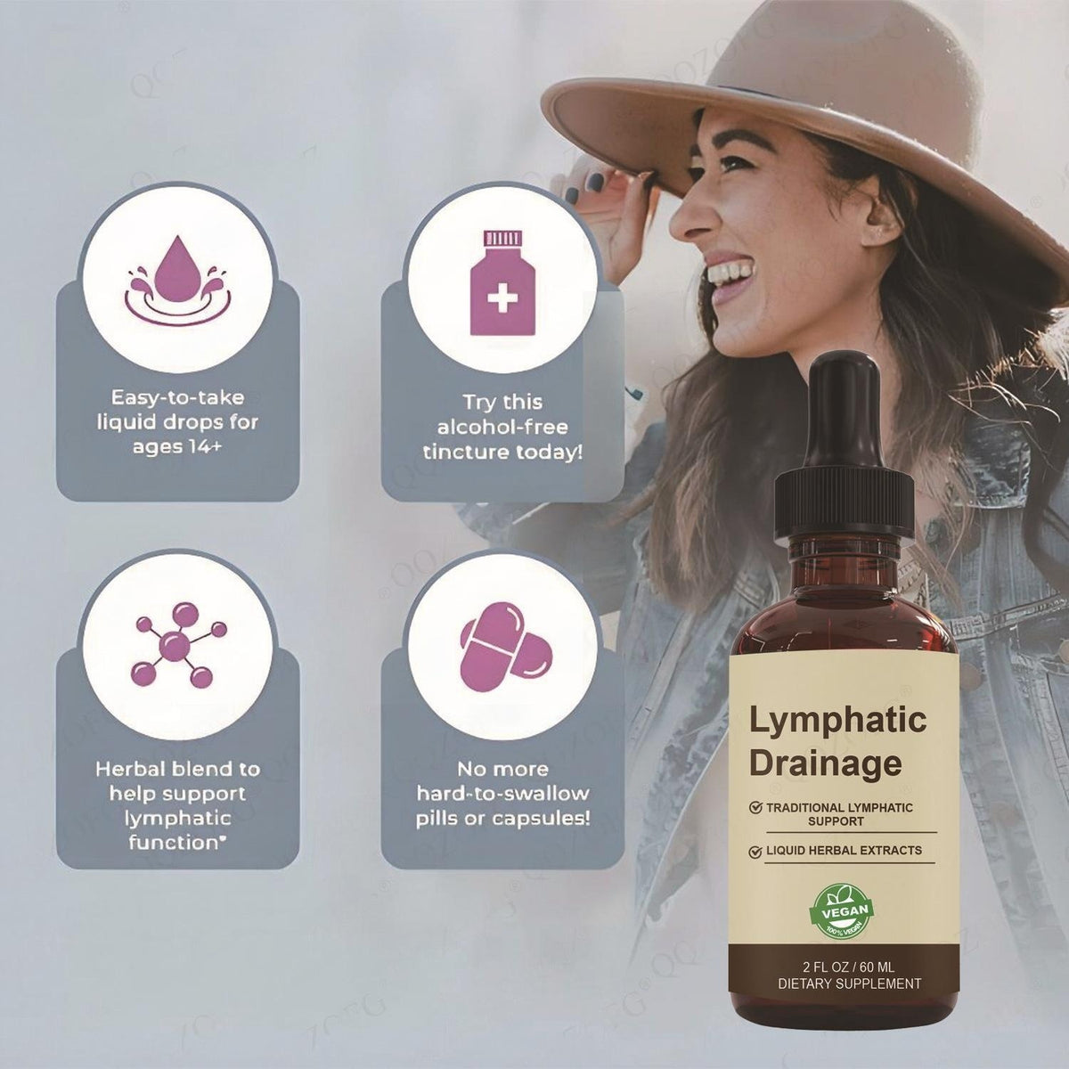 60ml Lymphatic Drainage Drops | Daily Wellness Body Drops Wellness Body Drops Oasis Select