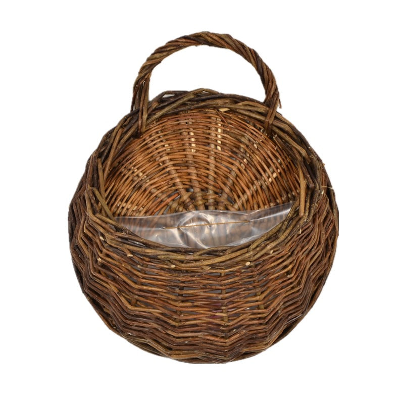 Wicker Wall-Mounted Hanging Basket for Flowers & Plants Wicker Wall Planter Oasis Select Original willow color 25cm