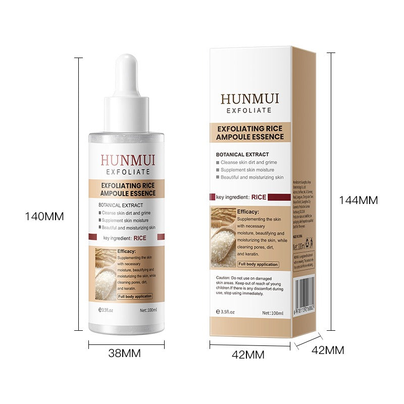 HUNMUI Black Rice Exfoliating Ampoule | Brighten & Smooth Exfoliating Face Serum Oasis Select