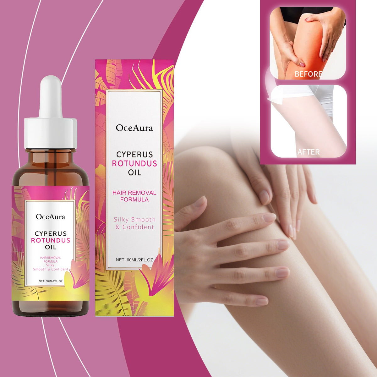 Hair Removal Soothing Essential Oil 60ml | Oasis Select Hair Removal Oil Oasis Select