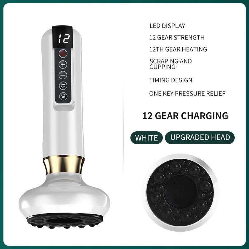 Electric Vacuum Cupping Massager | Infrared Heat & Essential Oil Cupping Massager Oasis Select White White