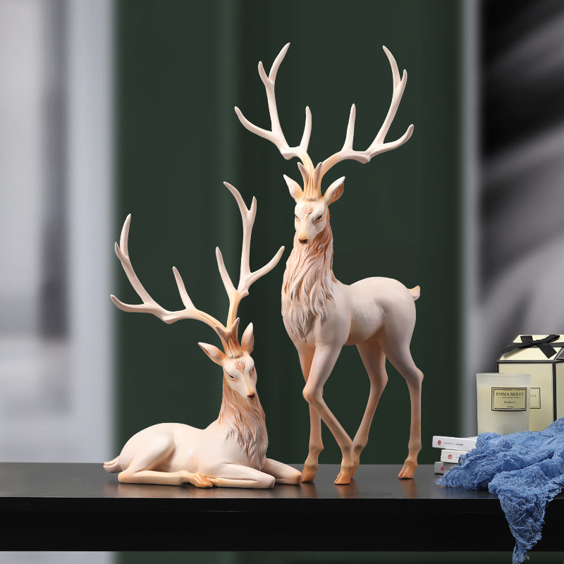 Elegant Resin Deer Figurine | Luxury Home Decor & Gift Decorative Figurine Oasis Select