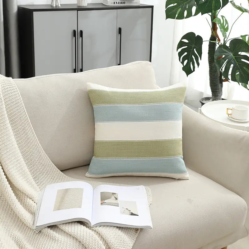 Color-Block Minimalist Pillowcase 45x45cm | Sofa & Bed Cover Decorative Pillowcase Oasis Select
