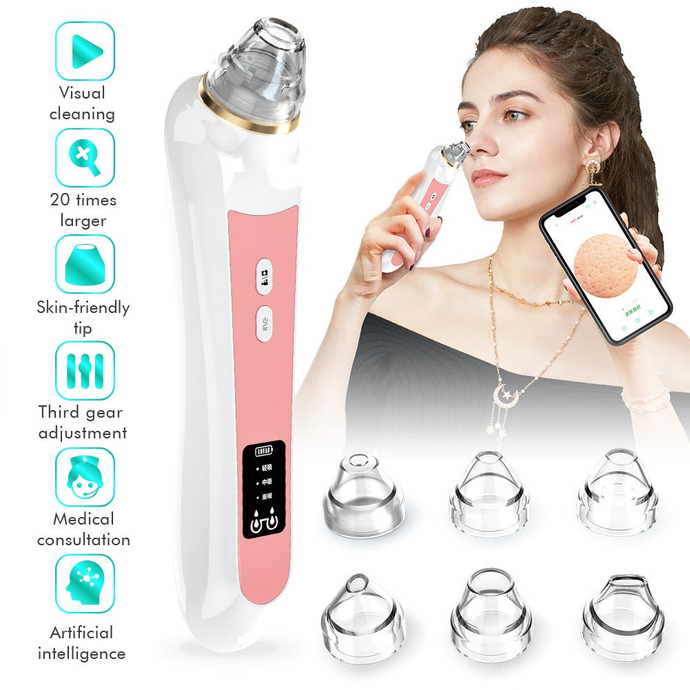 HD Visual Electric Blackhead Remover & Pore Vacuum Pore Cleansing Device Oasis Select