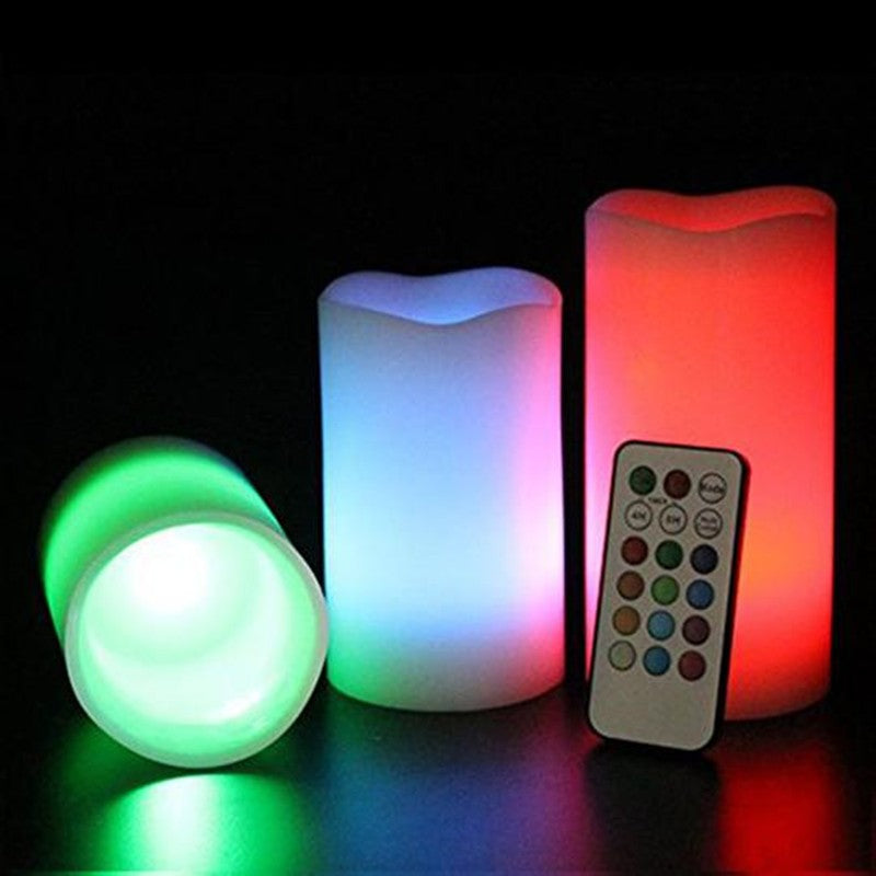 Remote Control Color Changing LED Candles – Flameless Set LED Flameless Candles Oasis Select