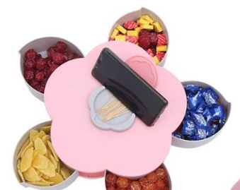Mooncake Storage Box with Divider | Plastic Organizer Food Storage Box Oasis Select Pink 1 layer