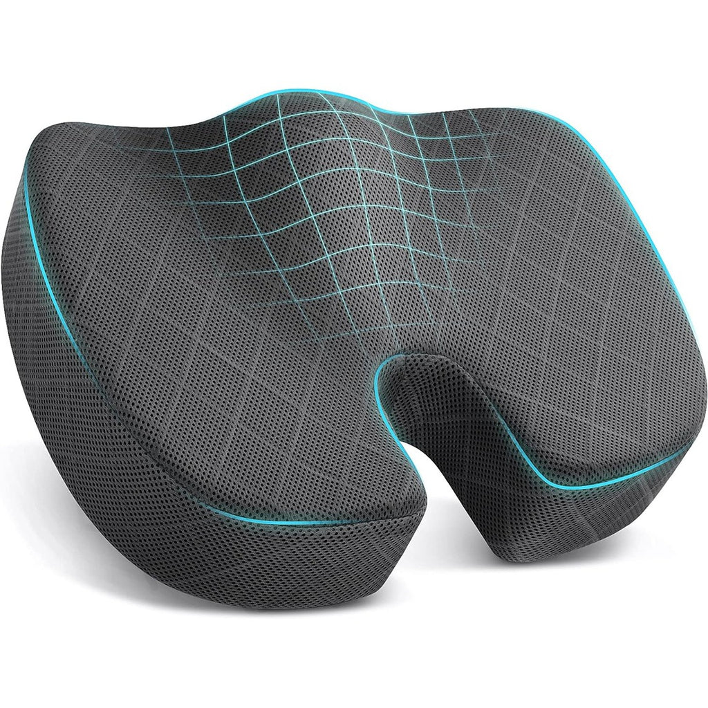 Gel Memory Foam Hip Cushion – Ergonomic Seat Support Seat Cushion Oasis Select Grey 45X35X7cm