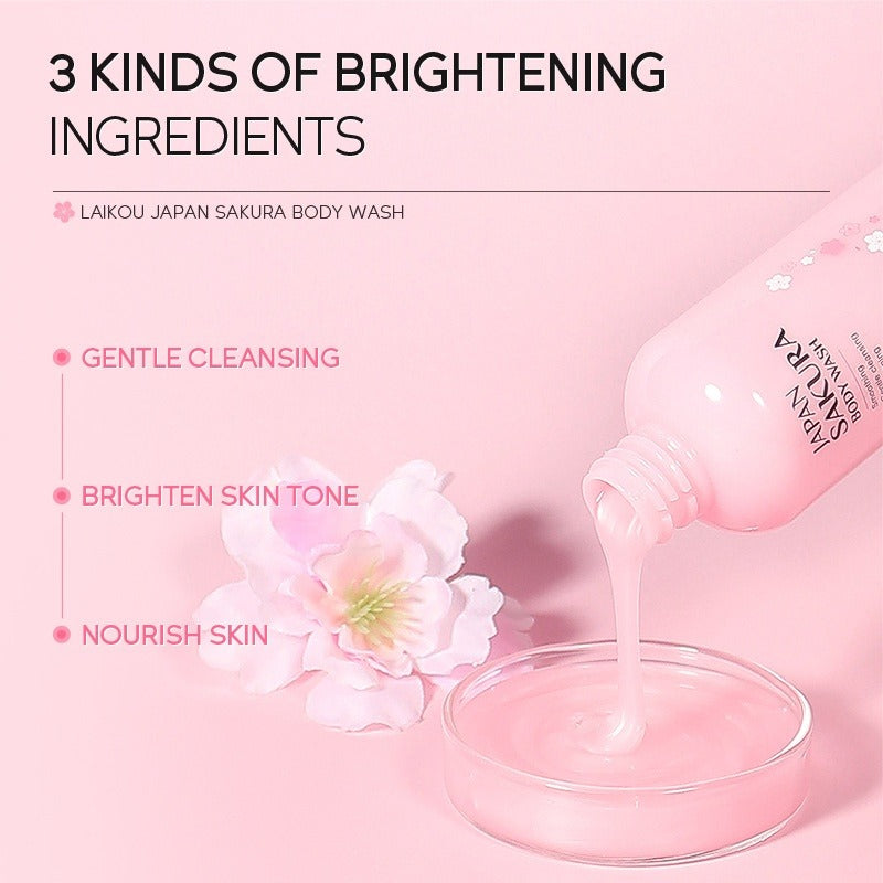 Japanese Cherry Blossom Shower Gel 100ml | Moisturizing Body Wash Moisturizing Shower Gel Oasis Select