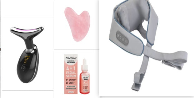 EMS Neck Lifting Massager with LED Photon Therapy | Oasis Select Neck Beauty Device Oasis Select
