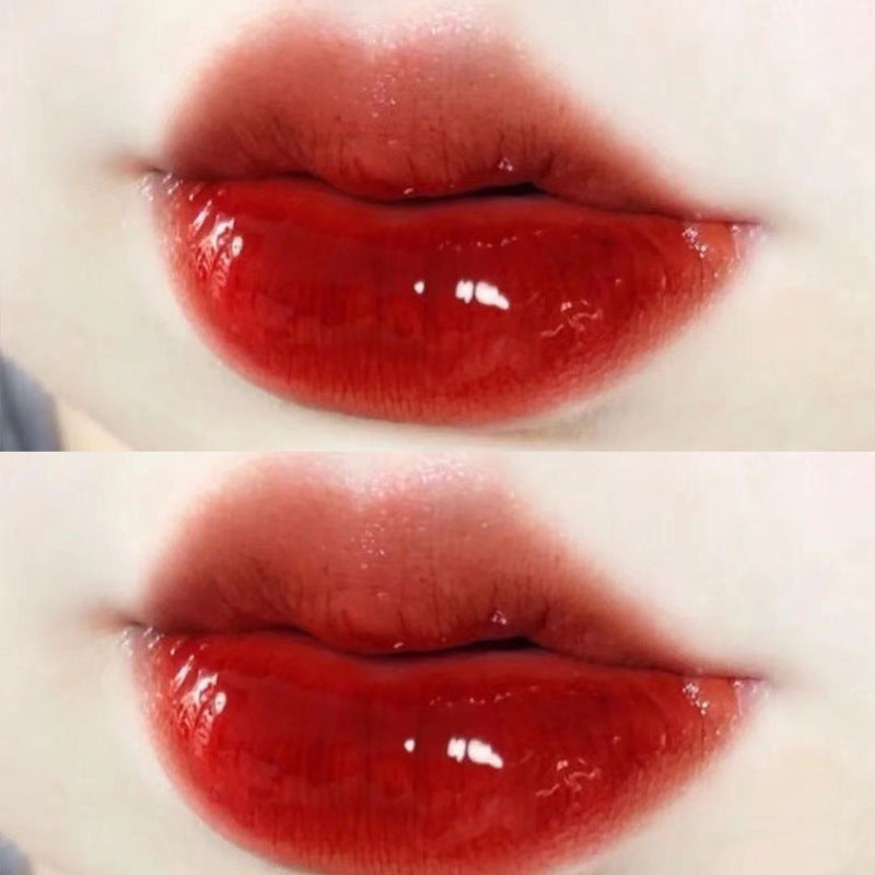 DAIMANPU Jelly Lip Gloss – Moisturizing Lip Lacquer 5 Shades Jelly Lip Gloss Oasis Select 02 Maple Sugar Orange Brown
