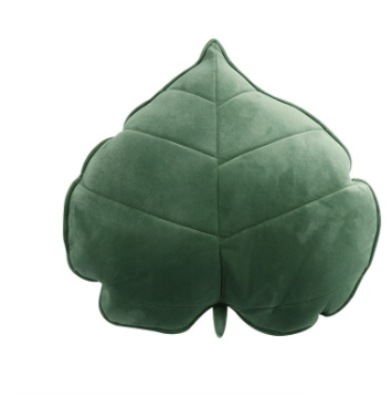 Leaf Shaped Decorative Pillow – Green & Coral | Home Decor Decorative Throw Pillow Oasis Select