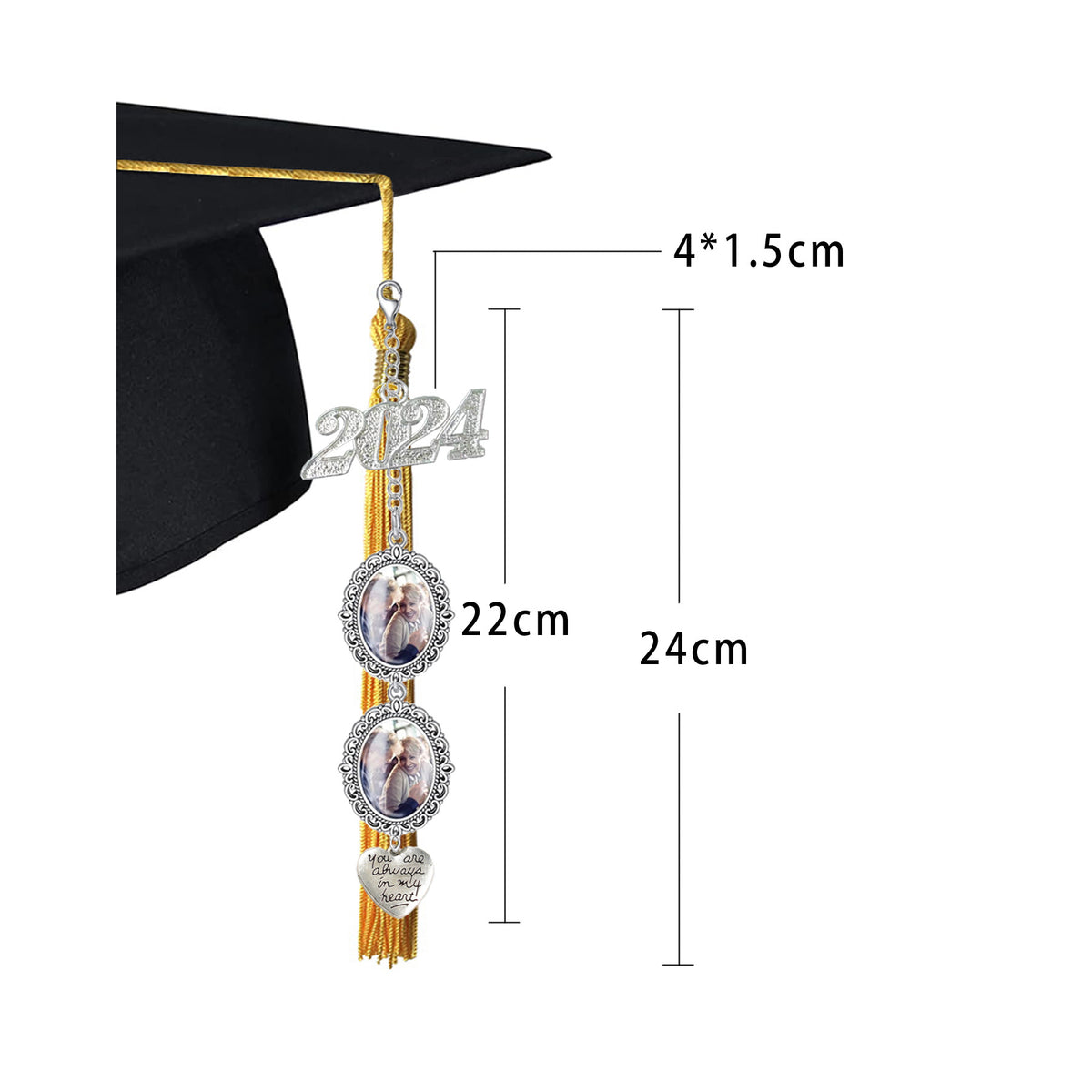 DIY 2024 Graduation Photo Frame with Tassels & Gems Graduation Photo Frame Oasis Select