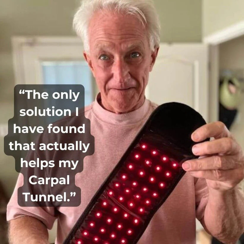 Smart Red Light Therapy Hand & Wrist Strap | USB Rechargeable Light Therapy Wearable Oasis Select