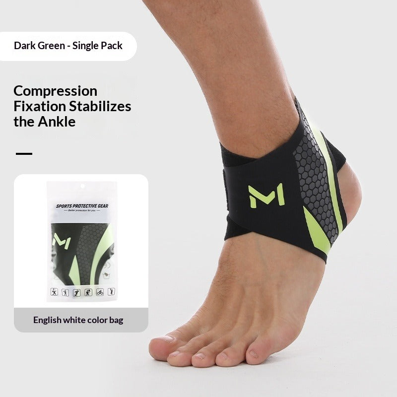 Ankle Compression Sleeve – Unisex Sport & Workout Support Ankle Compression Sleeve Oasis Select Average Size 1PCS Black And Green