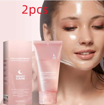 Collagen Night Wrapping Face Mask – Firming & Hydrating Collagen Night Mask Oasis Select 75ml Single Bottle 2pcs 75ml