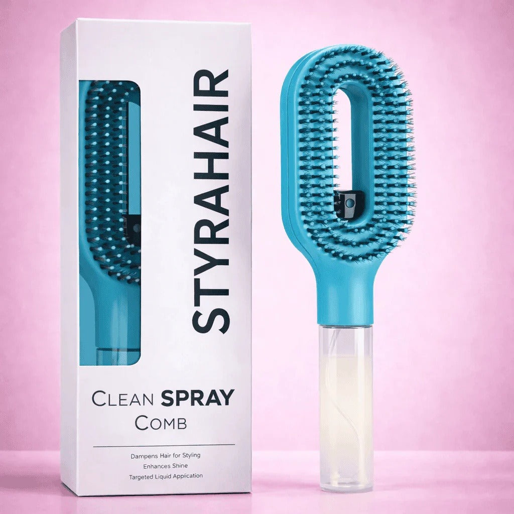 Sleek Hair Spray Comb – Tame Flyaways, 7 Colors | Oasis Select Hair Styling Tool Oasis Select Light Blue One Size